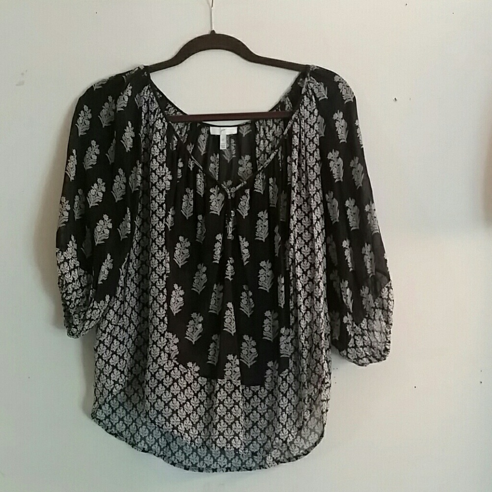Joie Sheer Silk Blouse